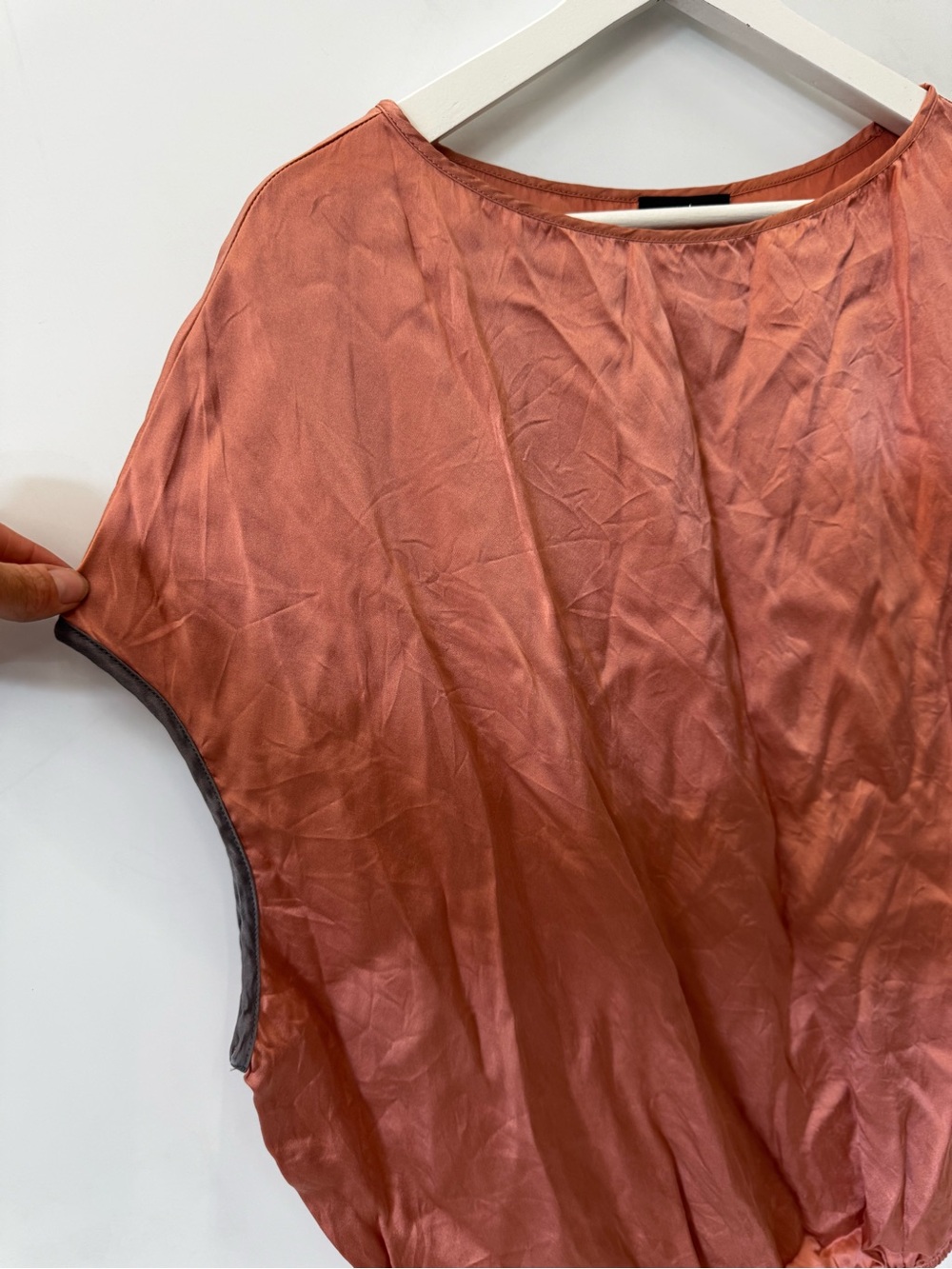 Ruti Almost A Tee Silk Blouse Rose Pink Size XS/S - Picture 2 of 7